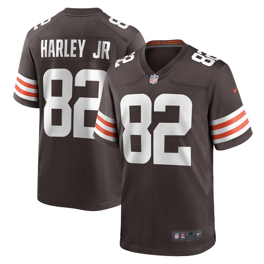 Men Cleveland Browns #82 Mike Harley Jr. Nike Brown Game Player NFL Jersey->cleveland browns->NFL Jersey